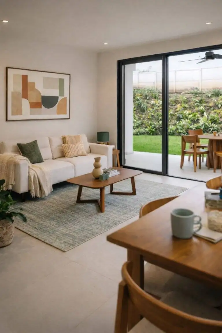 Sala con puertas corredizas y salida a terraza exterior en 385 Francosta, Barreal de Heredia
